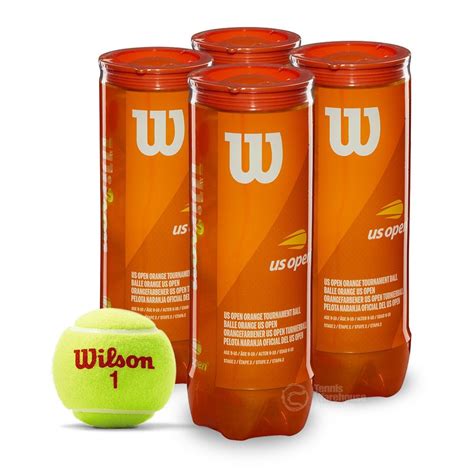 Wilson Us Open Orange Tournament 4 X 3 Ball Cans Tennis Warehouse Australia
