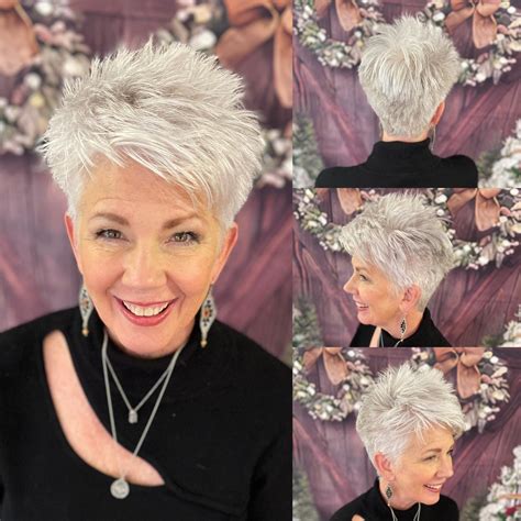 Short Silver Hair Funky Short Hair Short Hair Pixie Cuts Pixie Haircut For Thick Hair Short