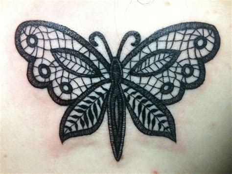 Temporary henna tattoos can help women feel beautiful; Black lace butterfly | tattooed by me, Stacey Baker at ...