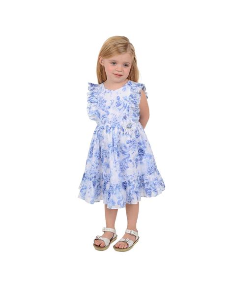Laura Ashley Toddler Girls Ruffle Sleeve Dress And Reviews Dresses