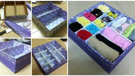 It is awesome to take some recycled cardboard, such as packing boxes, and make a nice drawer divider storage box, as shown in this diy project. Diy Underwear Storage : How To Organize Panties Bra ...