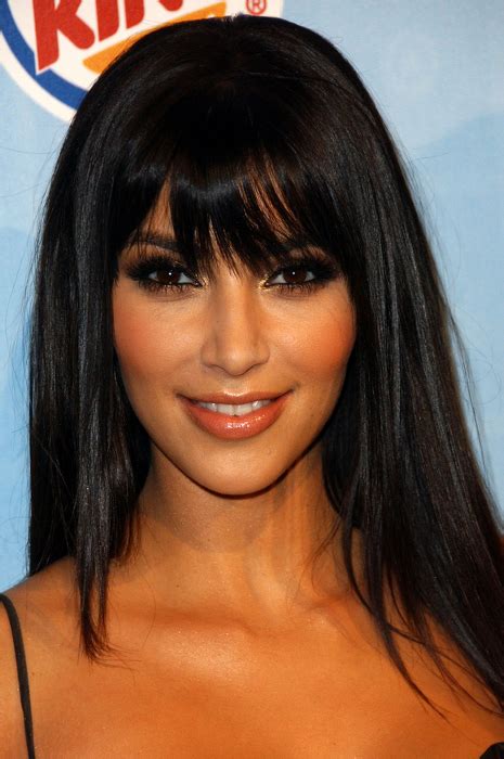 pictures kim kardashian hairstyles over the years kim kardashian bangs hairstyle