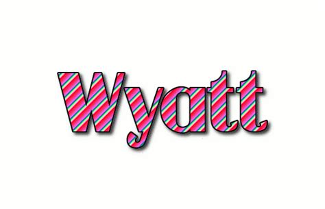 Wyatt Logo Free Name Design Tool From Flaming Text