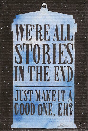 we re all stories in the end posters by jade jones redbubble