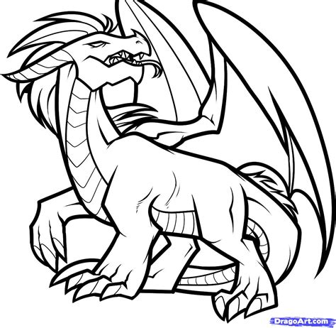 Producing dragon drawings is an interesting pastime and it doesn't matter if you make a mistake, your drawing can't be judged in the fantasy world. How to Draw a Black Dragon, Black Dragon, Step by Step ...