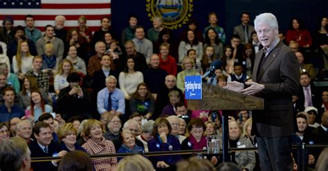 Bill Clinton Returns To New Hampshire And The Campaign Trail