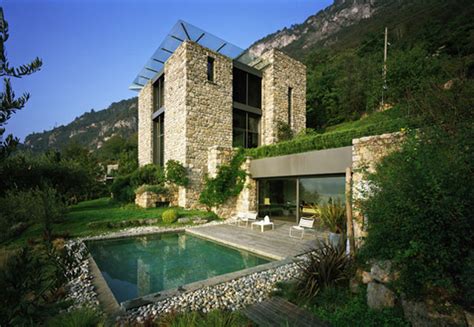 ÉpÍtÉsz BelsŐÉpÍtÉsz Blog Modern Stone House Design From Italy By Arturo Montanelli