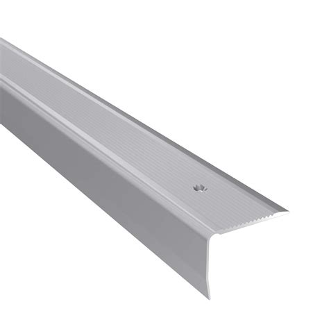Buy Aluminium Stair Nosing Edge Grooved Rubust Trim Step Nose Edging 240m Tmw Profiles Silver