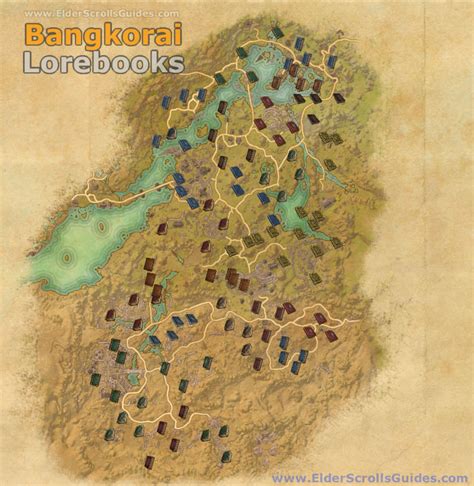 Bangkorai Lorebooks Map Elder Scrolls Online Guides