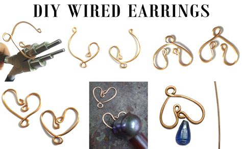 DIY Wired Earrings In Blue Tutorial Sayuri