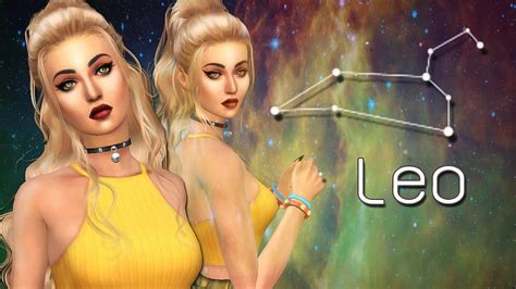 The Sims 4 Leo ♌ Zodiac Cas Create A Sim Youtube
