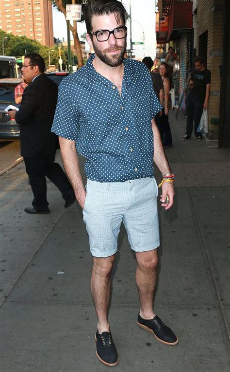 Summer Spock Zachary Quinto Goes For The Summery Prep Look At Girl