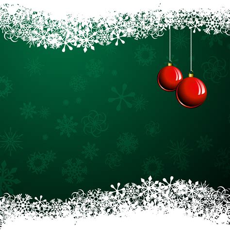 Christmas illustration with red ball on green background 357572 Vector