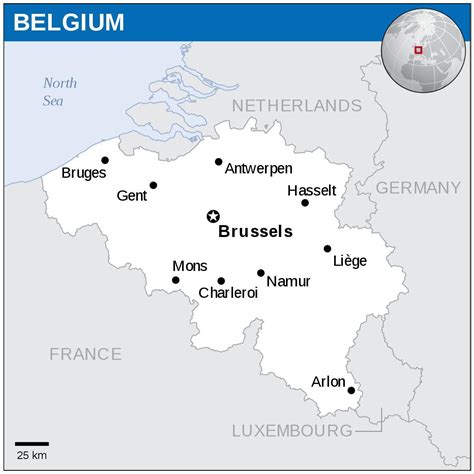 Map Of Belgium Cities Major Cities And Capital Of Belgium