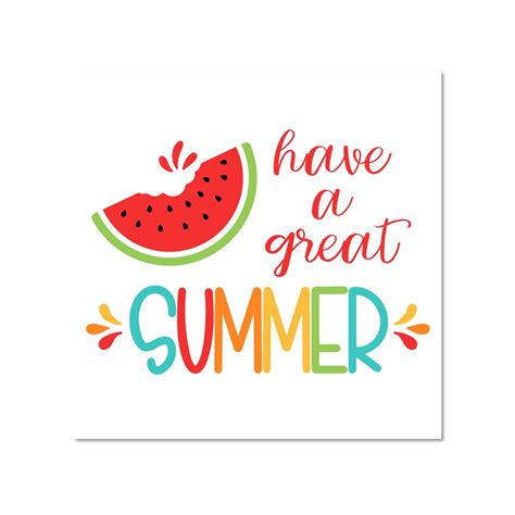 Printable Have A Great Summer Tags Have A Great Summer Cookie Etsy