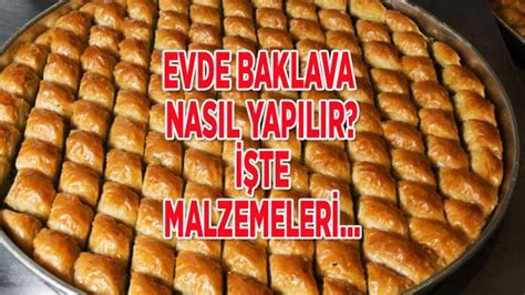 Baklava Nas L Yap L R Erbeti Ve Kesimi Nas L Olur Evde Baklava