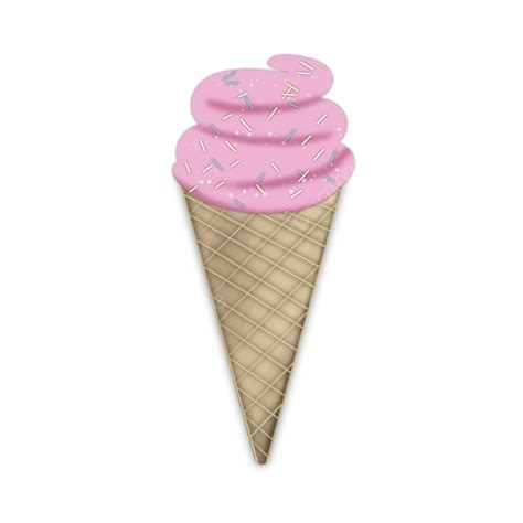 Sweet Strawberry Ice Cream Cone Ice Cream Ice Cone Strawberry Ice