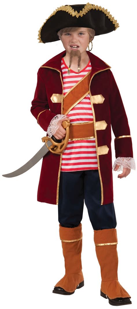 Kids Pirate Captain Boys Deluxe Costume 3299 The Costume Land