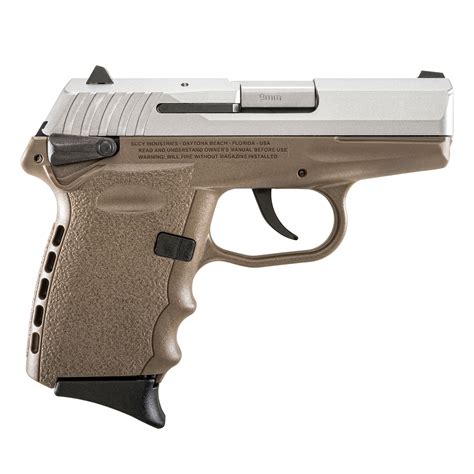 Sccy Cpx 1 Fde Frame Stainless Slide 9mm Pistol 31 Barrel With Ambi