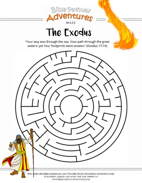 The Exodus Activity Book Beginners Sunday School Mazes Bible