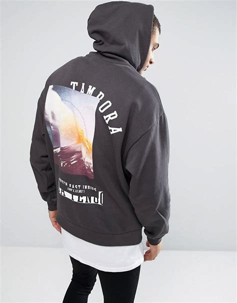 Asos Design Asos Oversized Hoodie With Back Print
