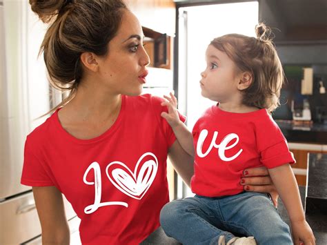 Mommy And Me Matching Outfits Lo Ve Matching Mom Daughter Etsy