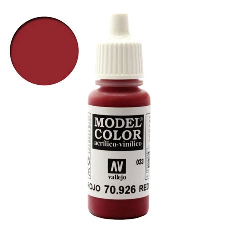 Vallejo Model Color Acrylic Paints Crimson Red 70926