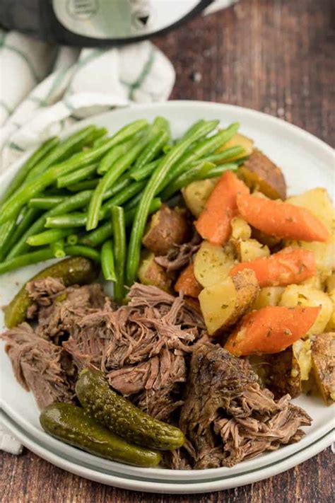 My paternal grandmother always served a rib roast for christmas. Dill Pickle Roast Beef - Simply Stacie