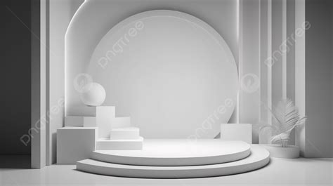 Minimal Studio Backdrop With 3d Stage Podium Scene Background 3d