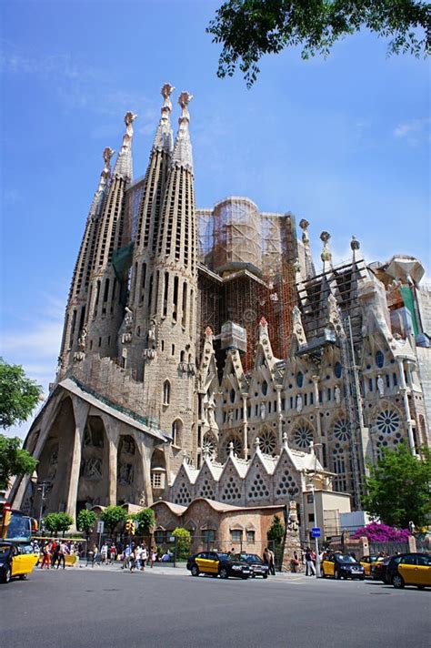 Vue De Cathédrale De Sagrada Familia à Barcelone En Espagne Image