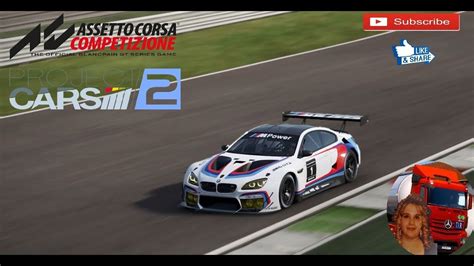 Project Cars Vs Assetto Corsa Competizione Comparison Test Gameplay