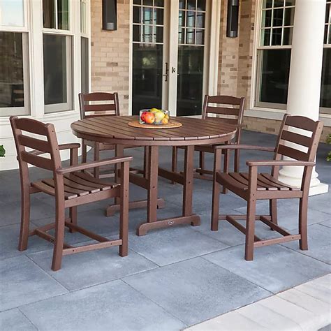 Polywood La Casa 5 Piece Outdoor Dining Table Set Bed Bath And Beyond