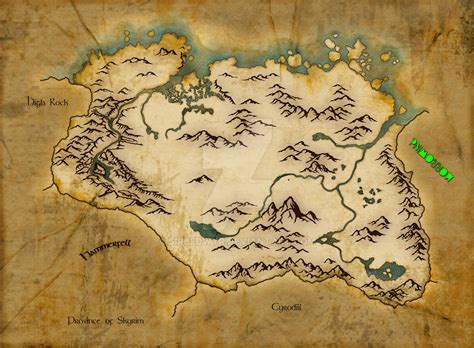 Completed Skyrim Map