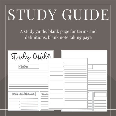 Study Guide Template Goodnotes For College Note Taking Template