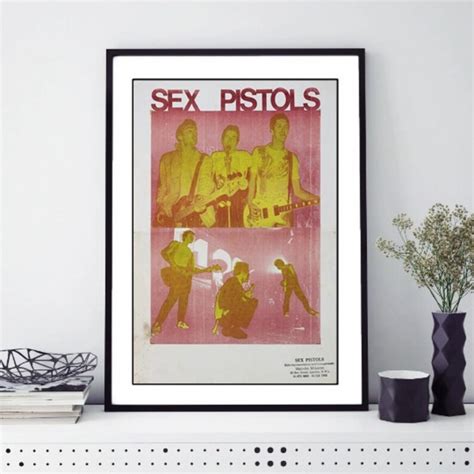 Sex Pistols Punk Muziek Poster Muur Kunst Retro Poster Etsy