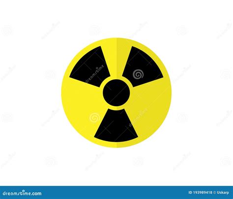 Nuclear Power Symbol Caution Radioactive Danger Sign Radiation