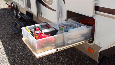 Rv Sliding Storage And Cargo Trays Good Sam Camping Blog