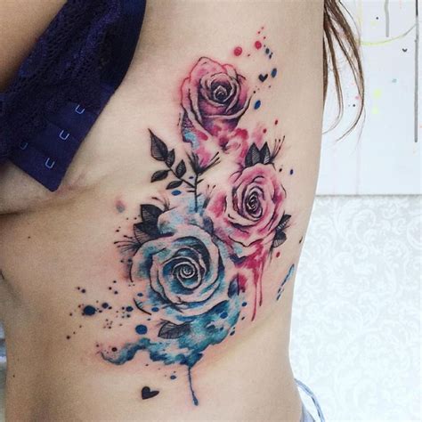 The detail work on these coloring rose tattoos. Feed Your Ink Addiction With 50 Of The Most Beautiful Rose ...