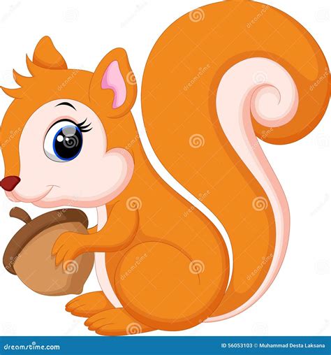 Cute Cute Squirrel Cartoon Royalty Free Stock Photography