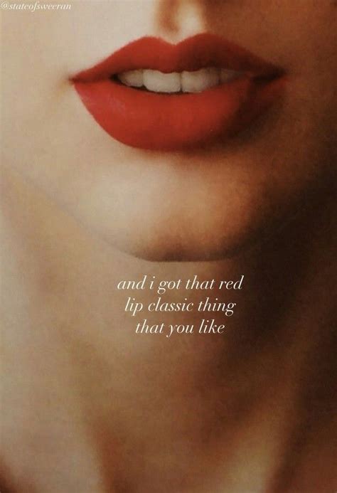 Red Lip Taylor Swift Lyrics Taylor Swift Quotes Taylor Lyrics