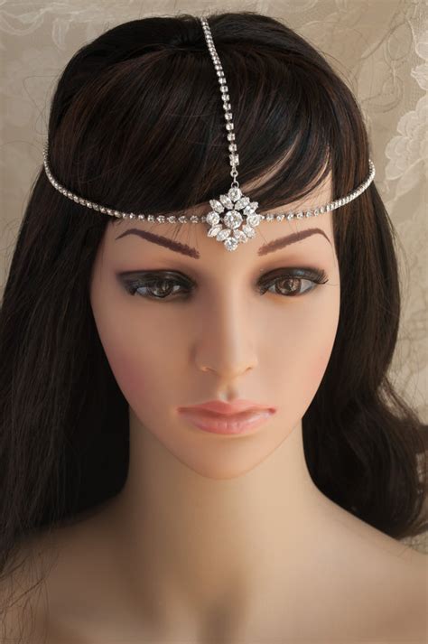 Bridal Headpiece Wedding Hair Accessories 3 Swarovski Crystal