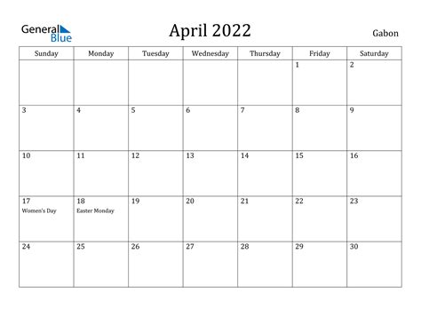 Free Printable April 2022 Calendar With Holidays Printable Word Searches