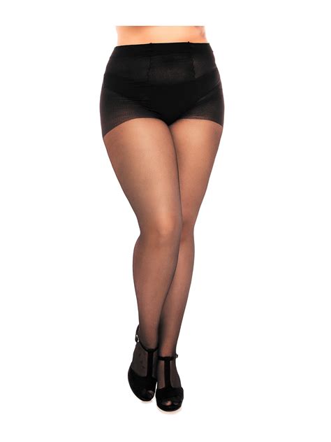 glamory plus size satin 20 pantyhose hosiery women s ebay