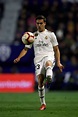 Sergio Reguilon of Real Madrid controls the ball during the week 25 ...