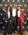 WWE Superstar Titus O'Neil (Thaddeus Bullard Sr.) with his sons ...