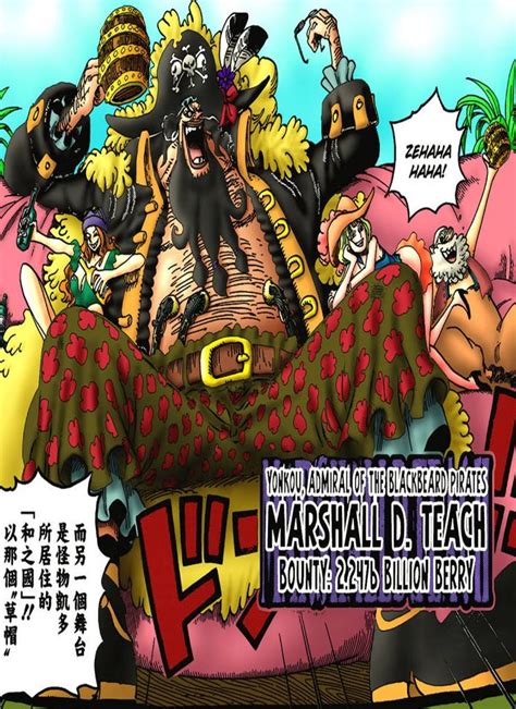 Marshall D Teach Timeskip Personagens Masculinos Anime One Piece