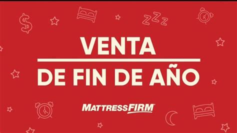 Mattress Firm Venta De Fin De Año Tv Spot Ahorros En Todos Los