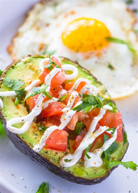 Weight Loss Salsa Stuffed Avocado And Eggs Breakfast Paleo Low Carb