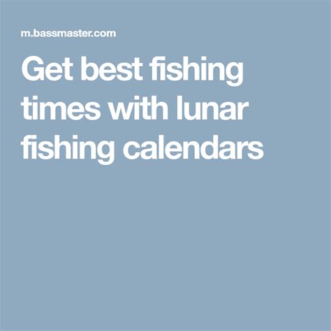 Get Best Fishing Times With Lunar Fishing Calendars Fishing Calendar