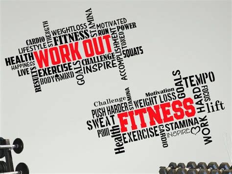 2 Large Pro Workout Fitness Motivational Wall Decal Stickers Etsy